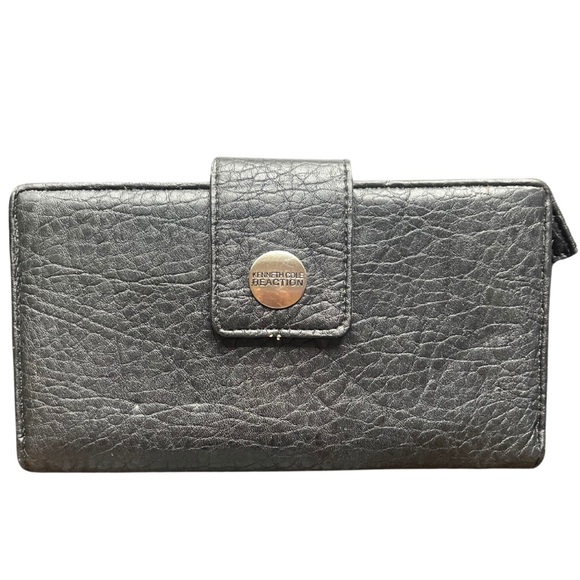Vintage Kenneth Cole Reaction Black Leather Wallet